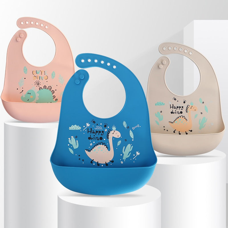 Babadores TECH-Soft de silicone macio à prova d 'água para bebês