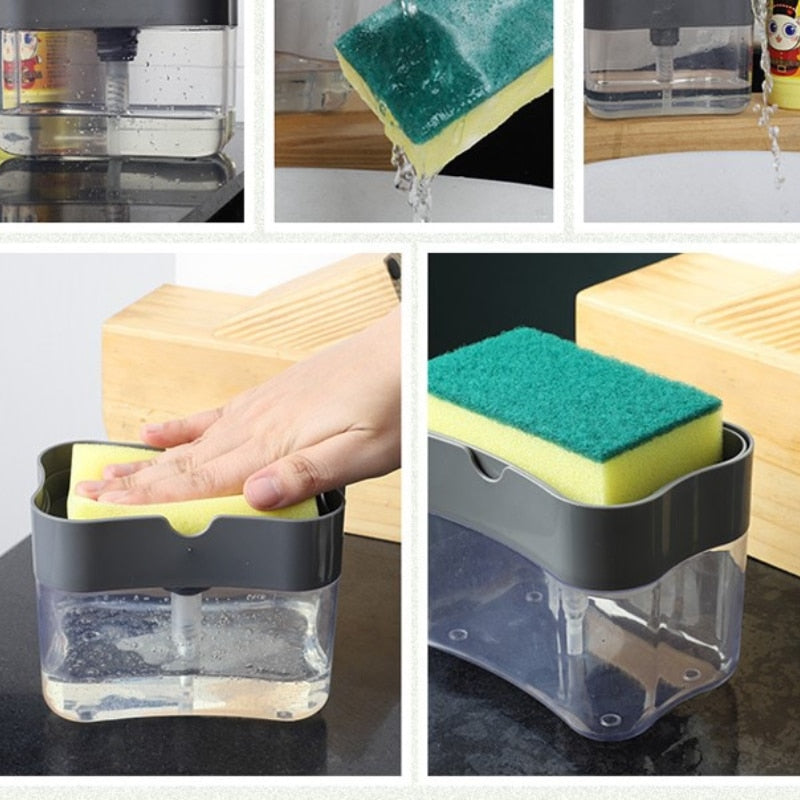 Tech Dish - Dispenser para Detergente + Esponja Tech Dry